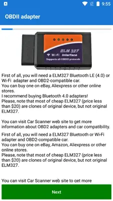 Car Scanner ELM OBD2 android App screenshot 0